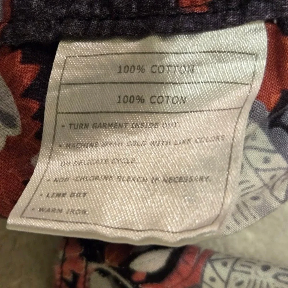 Ariat Womens Paisley Floral Snap Front Shirt Cotton Western Casual Large - Picture 5 of 9